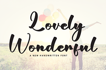 Lovely Wonderful | Script Font