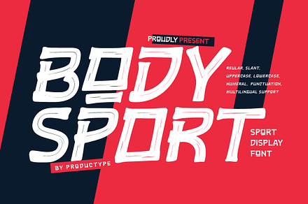 Bodysport - Display Font, a Sans Serif Font by productype1