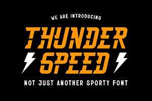 Thunderspeed Sporty And Futuristic