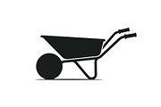 Wheelbarrow Silhouette Collection, an Object Graphic by Creativeshirt (Thumbnail 3 of 3)