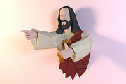 DIY Buddy Christ 3D model template, a Marketing Template by PolyFish (Thumbnail 2 of 6)