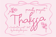 Thalissa Script, a Script Font by Berdansabersama (Thumbnail 1 of 9)