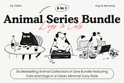 Animal Series BUNDLE: All 6 in 1, an Animal Illustration by Veyla (Thumbnail 1 of 37)