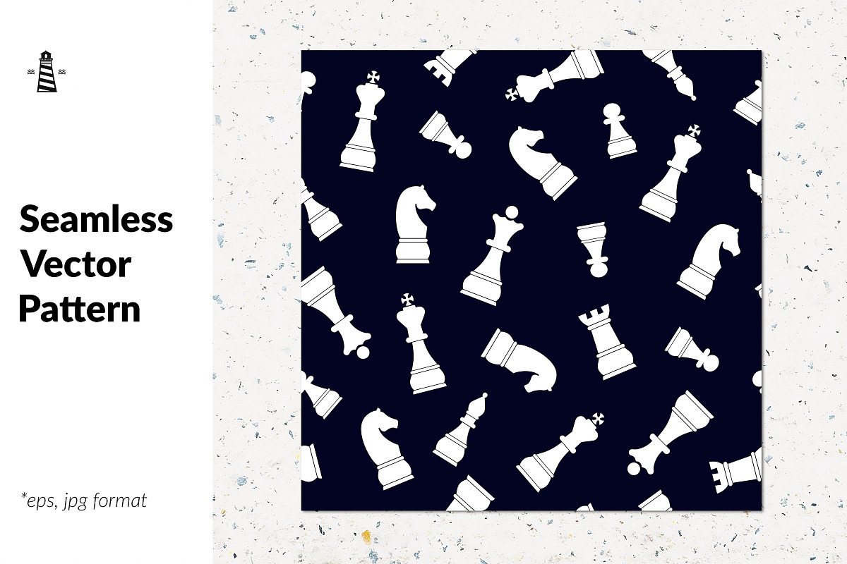 Chess seamless pattern, a Pattern Graphic by Norse Studio