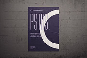 50 poster mockup bundle glued paper, an Advertising Mockup by FoundImages (Thumbnail 32 of 55)