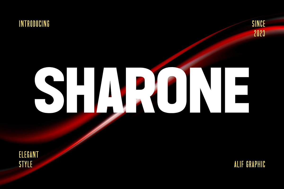 Sharone - Modern Sans Typeface, a Sans Serif Font by Font Kingdom (Photo 1 of 7)