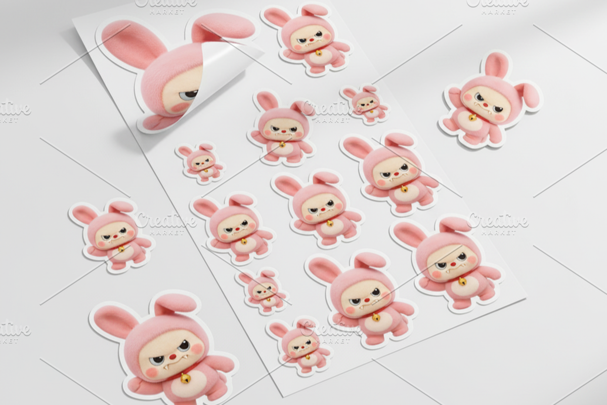 Labubu Bunny PNG Image Set, an Animal Photo by Threestudio (Photo 5 of 6)
