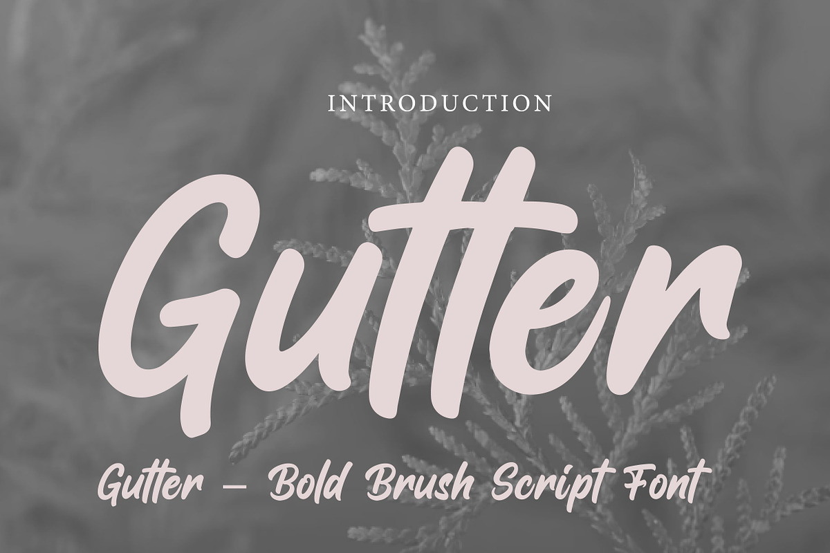 Gutter, a Script Font by Wow Magic (Photo 1 of 3)