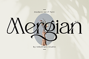 Mergian - Modern Serif, a Serif Font by tebaltipislab (Thumbnail 1 of 21)