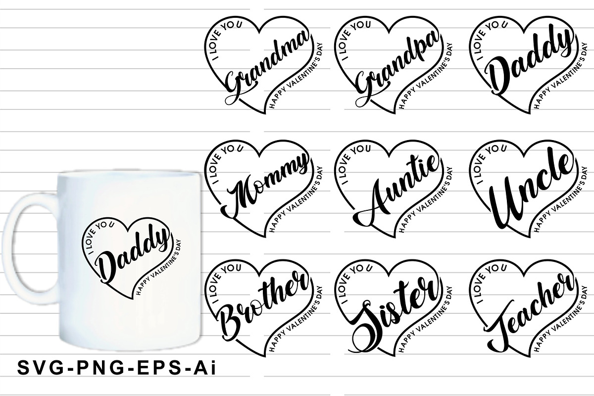Valentines Day SVG Bundle 500 Design, an Object Graphic by D2PUTRI (Photo 25 of 31)