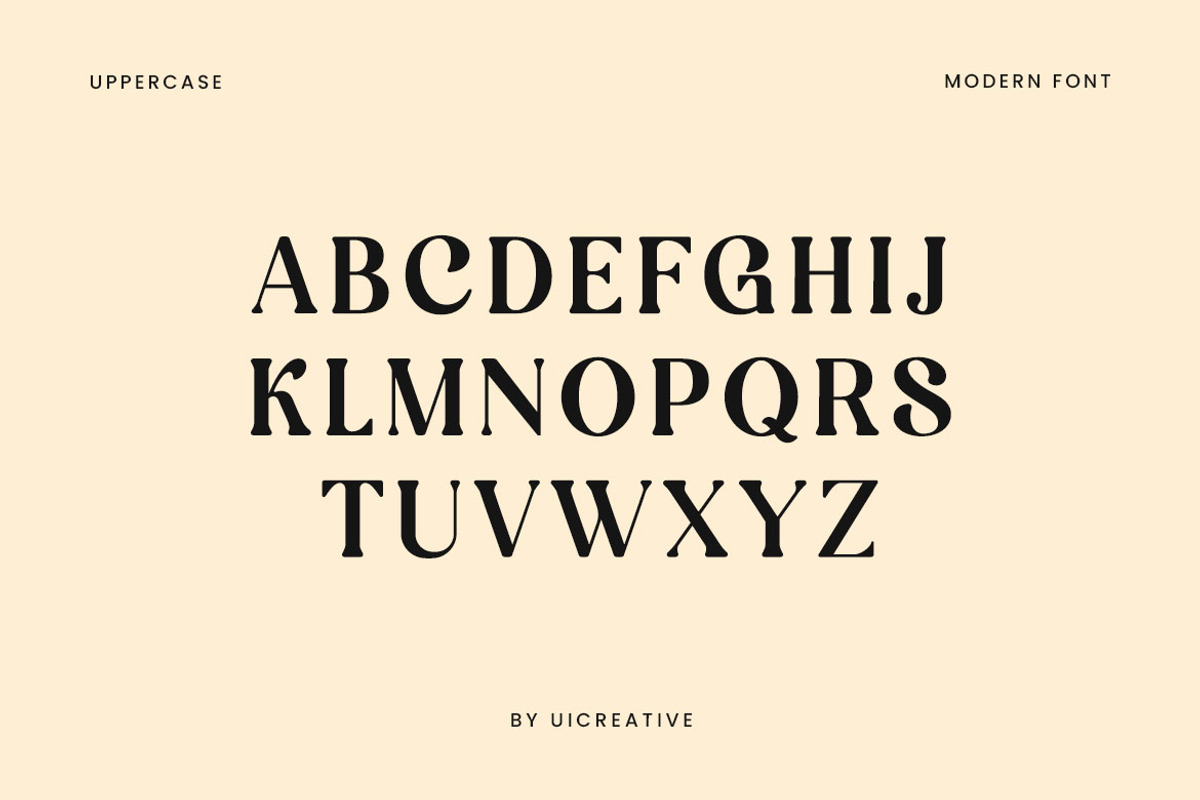 Psychedelic Retro Serif Font, a Serif Font by UICreative (Photo 9 of 10)