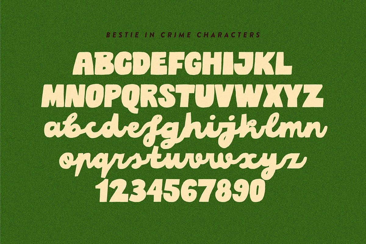 Bestie In Crime Playful Vibe Script, a Script Font by Struvictory.art (Photo 5 of 10)