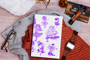 90 Beautiful Flower Fairies Brushes, a Brush Add-On by Manifesto Design Gallery (Thumbnail 11 of 21)