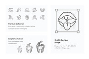 Dental Outline Icon Pack, an Outline Icon by Prosymbols (Thumbnail 3 of 5)