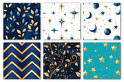 Blue and Gold Digital Paper, an Illustration by Dream Creation (Thumbnail 3 of 4)