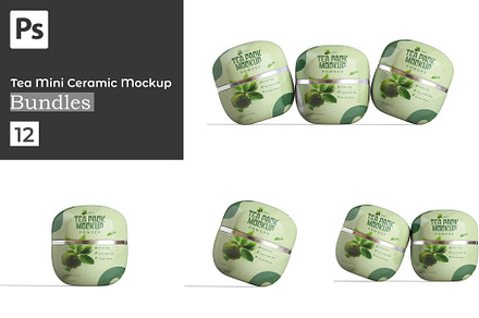 Mini Tea Ceramic Packaging Mockup