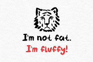 Fluffy Tiger Brush Font