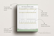 Food and Fitness Planner | Canva, a Magazine Template by Designs by Darowan (Thumbnail 4 of 8)