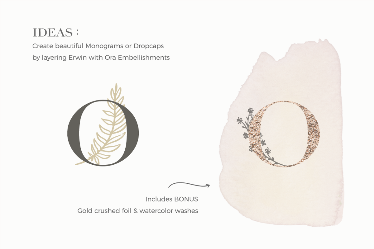 Ora Erwin : Signature Font Duo, a Script Font by KLUGE+CO (Photo 14 of 19)