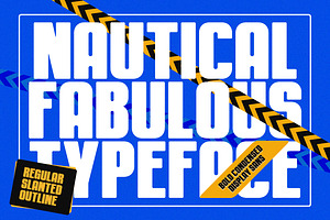 Nautical Fabulous Condensed Display, a Sans Serif Font by Letterhend Studio