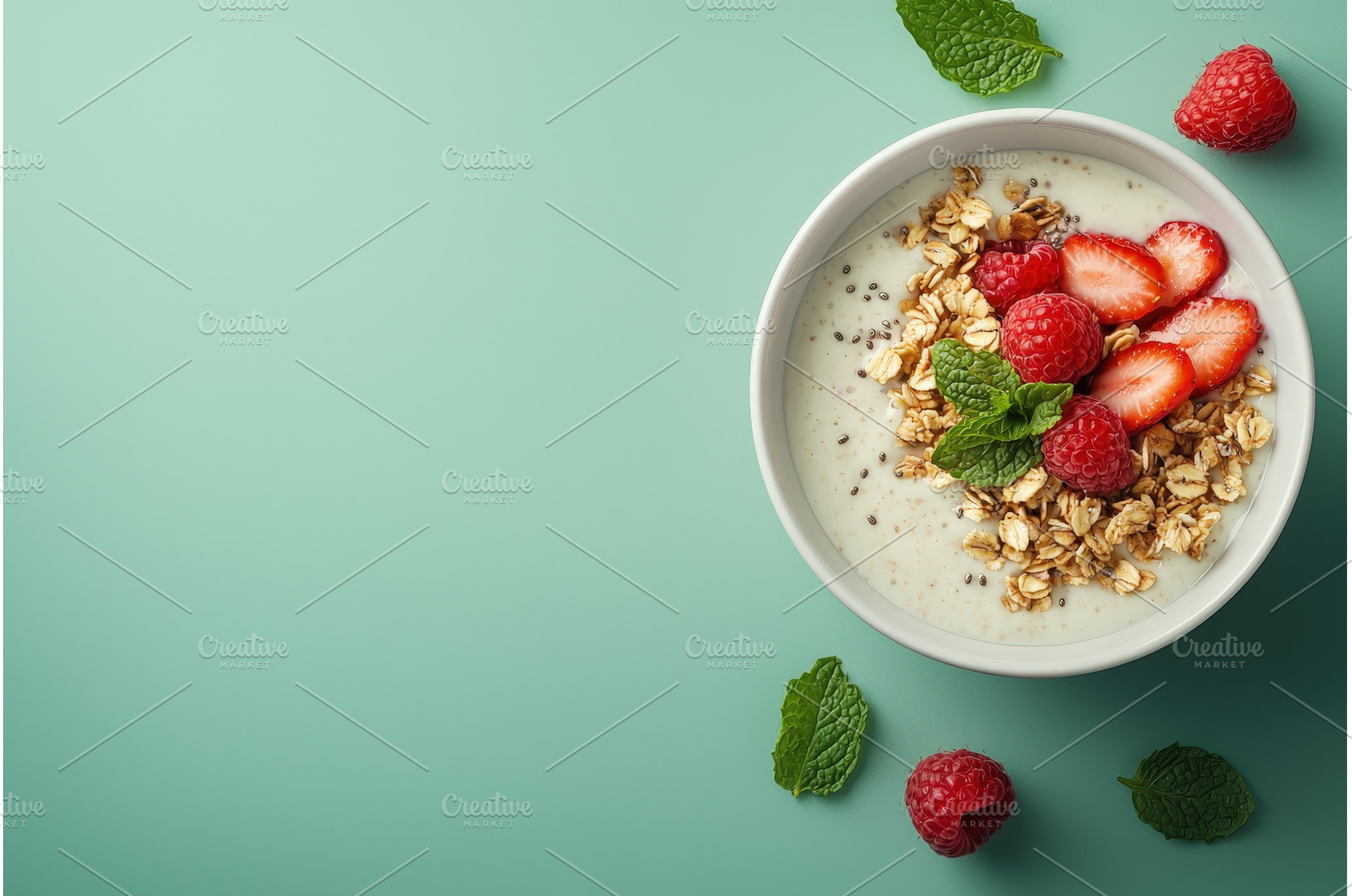 Smoothie Bowl Topped with Fresh, a Food & Drink Photo by Rodica Ciorba