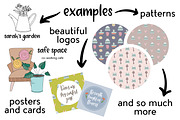 Vintage doodle bundle. Patterns+, a Pattern Graphic by Sentimental postman (Thumbnail 14 of 18)