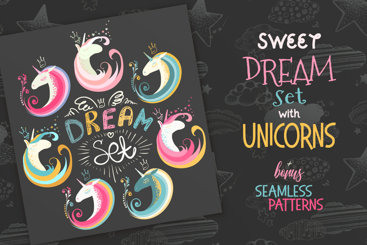 Unicorns - set 2., an Illustration by Gluiki (Photo 6 of 9)