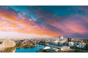 Panoramic aerial view, cityscape of, an Architecture Photo by Our Amazing World