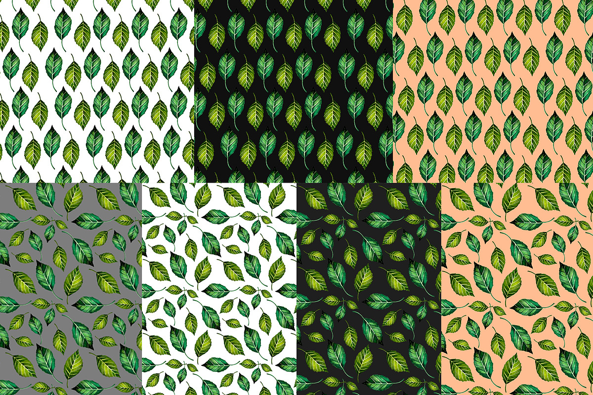 Watercolor Apple Clipart Pattern Set, a Food Illustration by Fresh art by Larysa (Photo 5 of 10)
