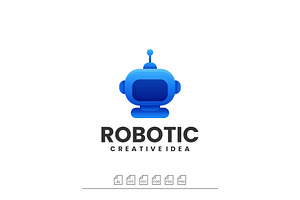 Logo Robotic Gradient Colorful Style, a Branding & Logo Template by ARIF22GANTENG