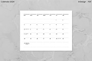 Minimalist Calendar 2024 (InDesign), an Object Graphic by Kessens (Thumbnail 9 of 28)