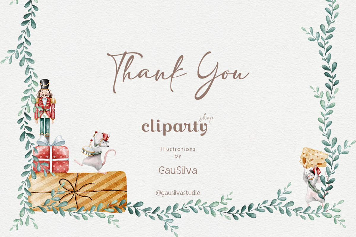 Nutcracker Watercolor Clipart, an Illustration by Gau Silva Studio (Photo 9 of 9)