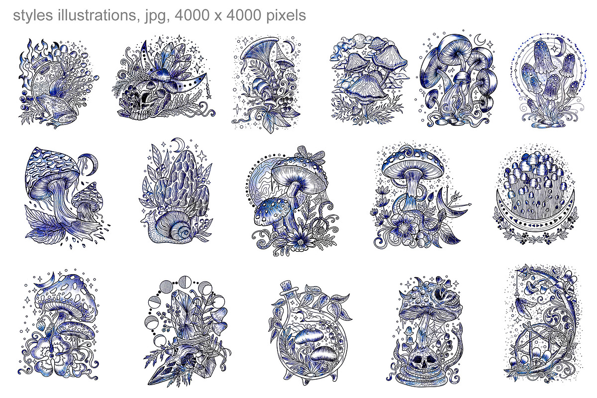 Magic Mushrooms, an Object Graphic by Samiramay (Photo 8 of 8)