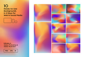 Gradient And Geometry Backgrounds