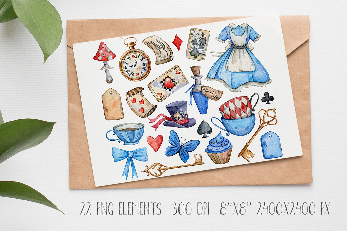 Wonderland collection | 37 elements, an Animal Illustration by Aquarellka (Photo 2 of 6)