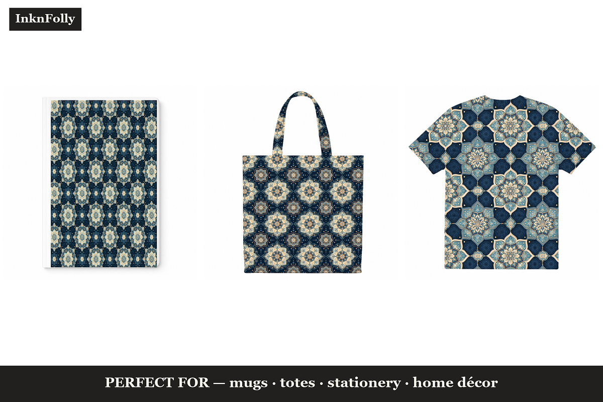 Persian Carpet Seamless Patterns, a Pattern Graphic by Inknfolly (Photo 3 of 4)