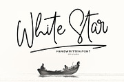 White Star - Chic Handwritten Font, a Script Font by din-studio.com (Thumbnail 1 of 8)