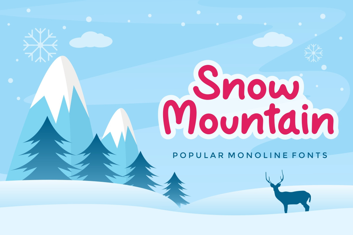 Cuddly Frost Modern Monoline Font, a Handwritten Font by alanwarstd (Photo 3 of 6)