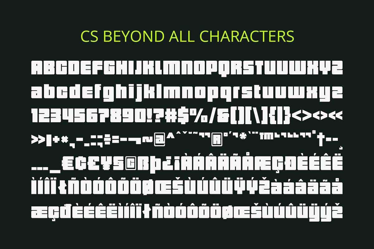 CS Beyond – Bold Font, a Sans Serif Font by Craft Supply Co. (Photo 8 of 8)