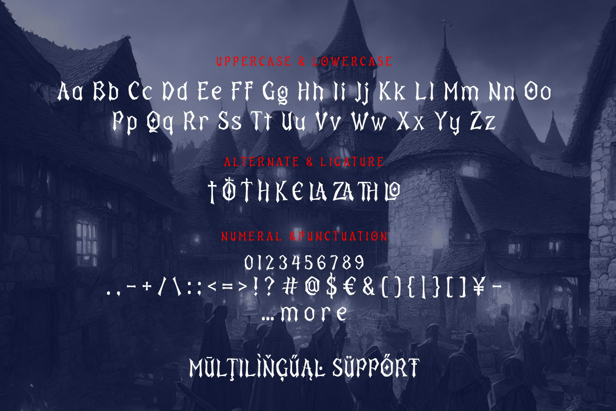 Gorck Helozat - Display Fantasy Font, a Serif Font by twinstd (Photo 8 of 8)