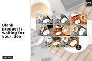 Round Coasters Mock-ups Set, a Cups & Container Mockup by Mocca Mockups Store (Thumbnail 2 of 24)