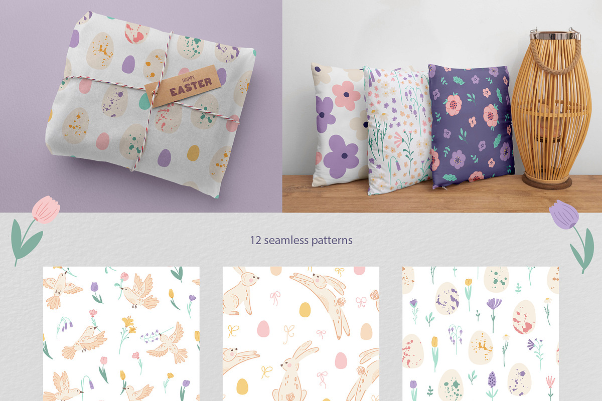 Easter & Spring Floral Collection, a Decorative Illustration by RinSo_art (Photo 4 of 12)