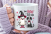 Retro Ghost Walking Great Dane Hallo, an Illustration by Libby Wishes (Thumbnail 2 of 5)