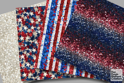 4th of July Glitter Red White Blue, a Pattern Graphic by Fine Purple Elephant (Thumbnail 2 of 5)