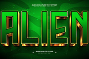 Alien Creature Editable Text Effect, a Layer Style Add-On by Niestart Creation (Thumbnail 2 of 2)