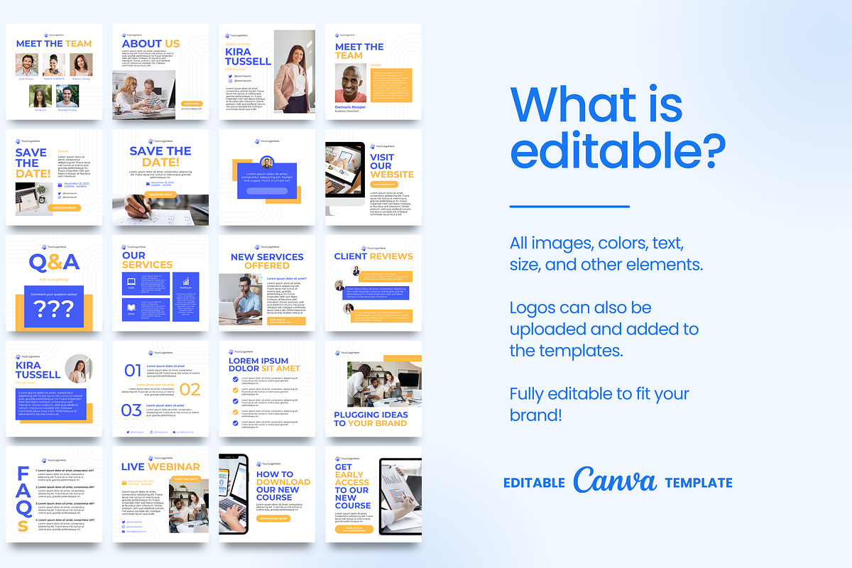 Social Media Kit | Posts and Banners, a Social Media Template by Studio B | Canva Template (Photo 5 of 11)