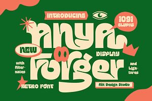 Anya Forger Typeface, a Sans Serif Font by alit design