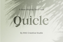 Quicle New Display Serif Font
