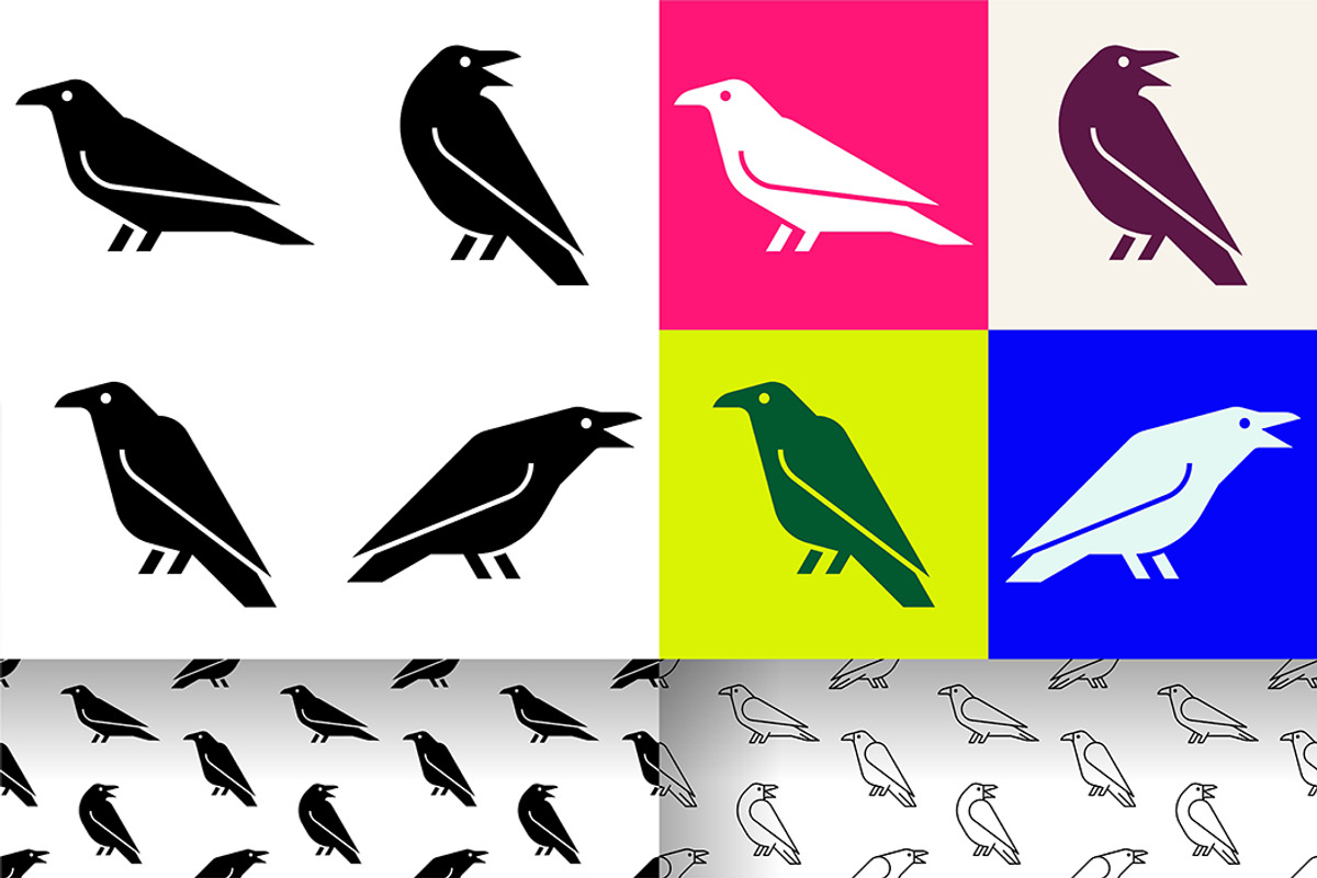 Raven Logo, a Graphic by NataliiaVolyk (Photo 1 of 6)