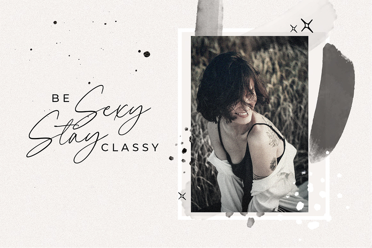 Sale 20% Violetta // Classy Font, a Script Font by Anatadesign (Photo 7 of 20)